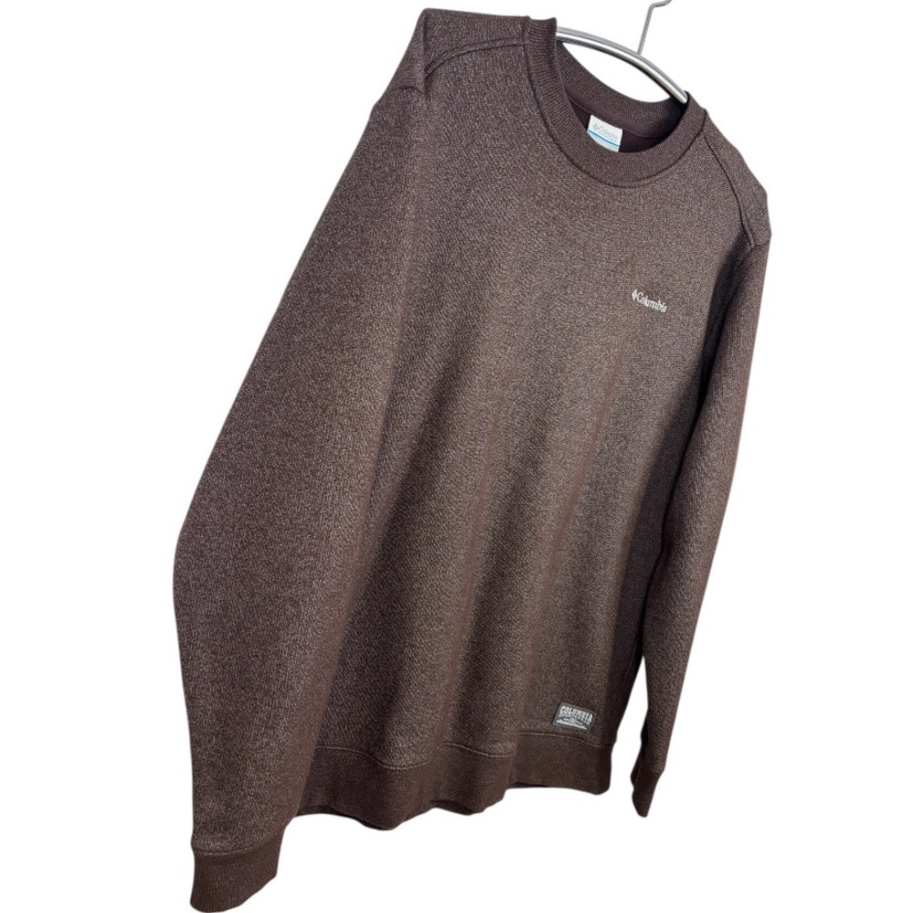 Columbia Men's Crewneck Sweater in Rich Brown Size XL - Picture 6 of 10